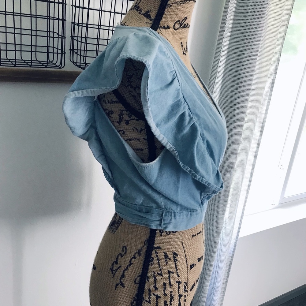 Cropped Wrap Top - Picture 4 of 6